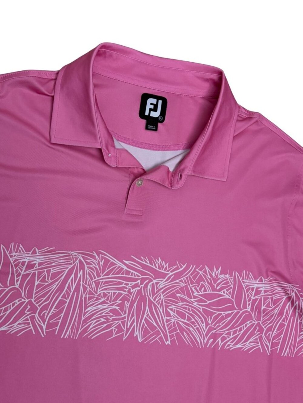 FOOTJOY GOLF Polo Tee Shirt Pink Summer Lightweight Activewear Shirt Mens XL